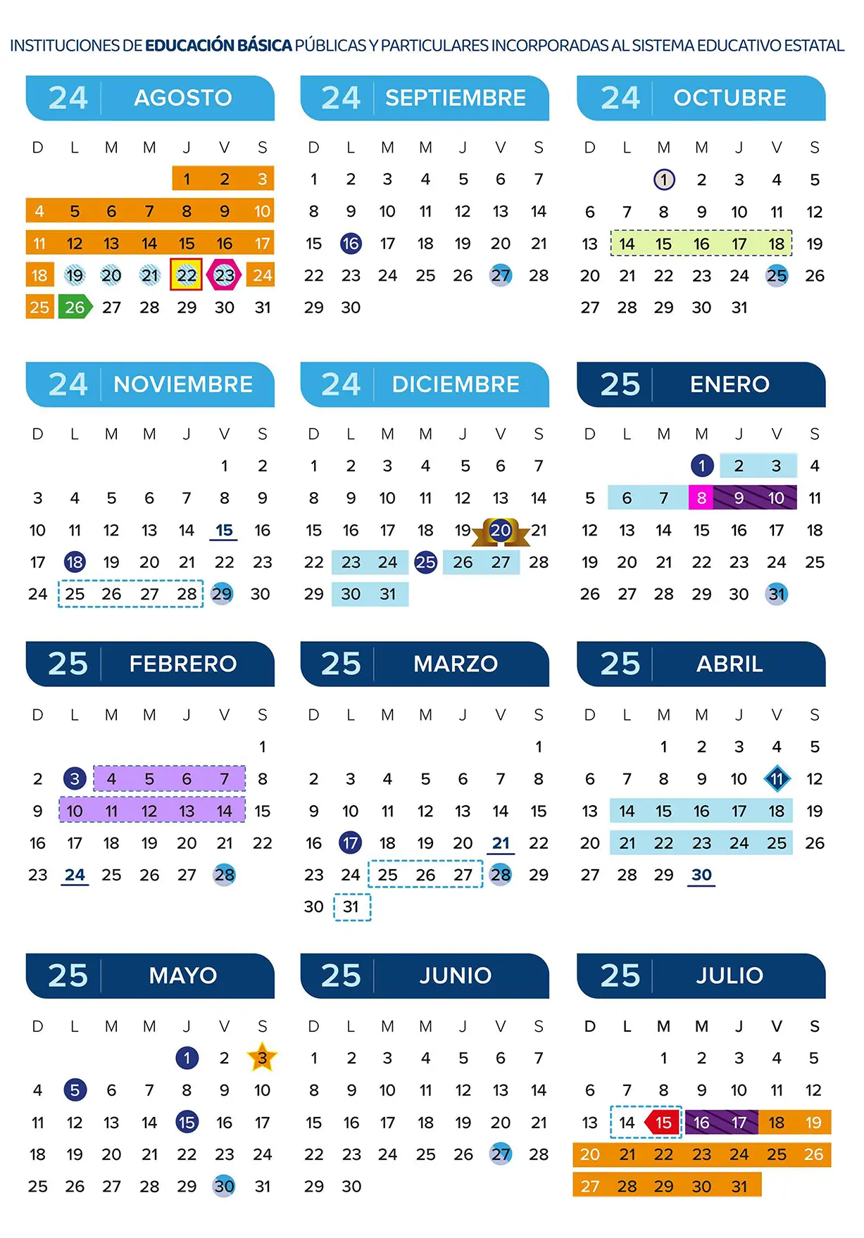 Calendario Escolar 2024-2025